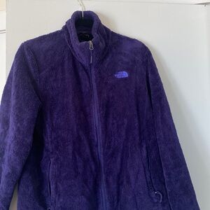 Furry Purple North Face Coat